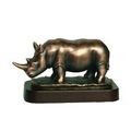 Rhinoceros - Antique Cooper 9" W x 5" H